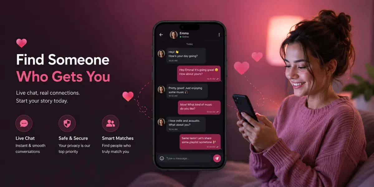 Connect through live video calls on Kushlov